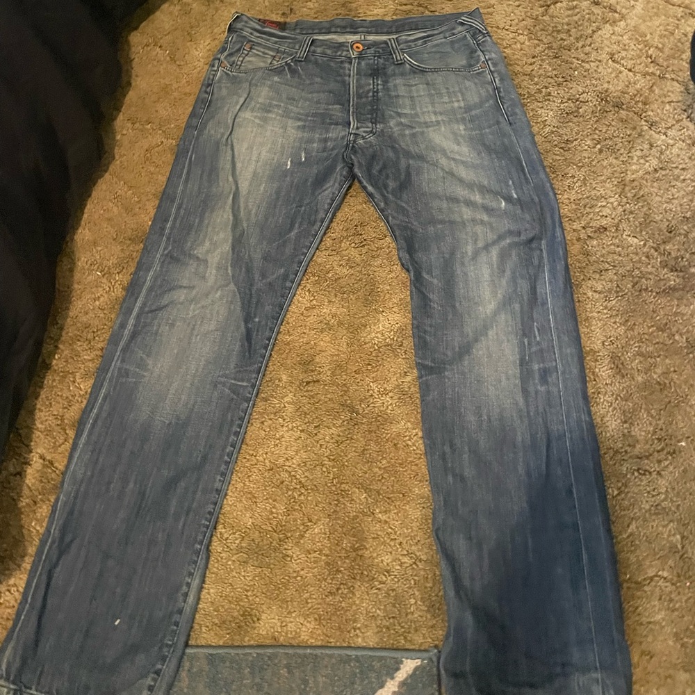 Evisu denim baggy fit jeans